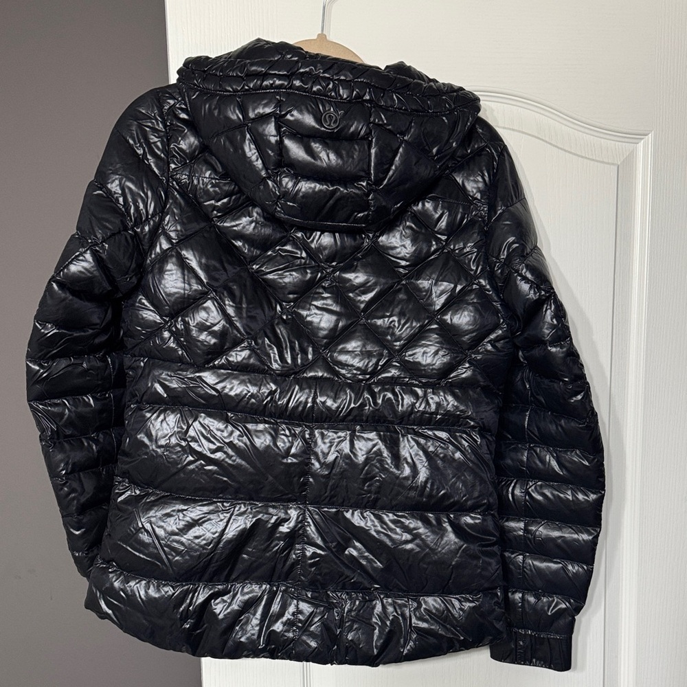 lululemon athletica Glossy Black Puffer Jacket - Picture 3 of 4